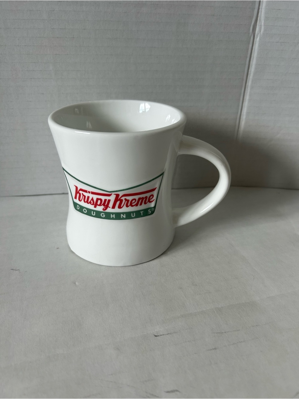 Krispy Kreme Doughnuts White Logo Ceramic Diner Style Coffee Mug